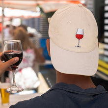 Load image into Gallery viewer, Vino O&#39;clock - Wine White Corduroy Hat - Dadi Cools
