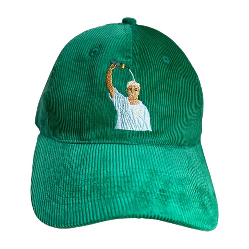 Warnie champagne celebrations - green corduroy hat - Dadi Cools