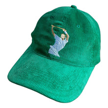 Load image into Gallery viewer, Warnie wicket celebration - green corduroy hat - Dadi Cools
